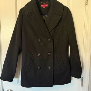 Merona Women's Classic Black Wool Peacoat